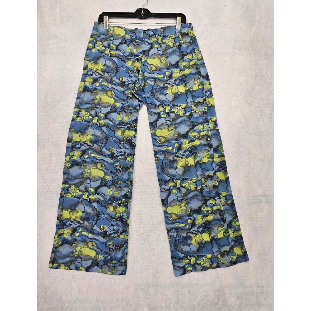 Vtg Patagonia Pants Women M Base Layer Capilene made in the USA Map Wide Leg